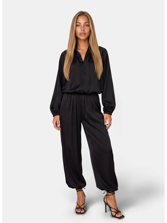 Agatha Studio Agatha Studio Komplet bluzka i spodnie A26LS-KA-K55 Czarny Oversize