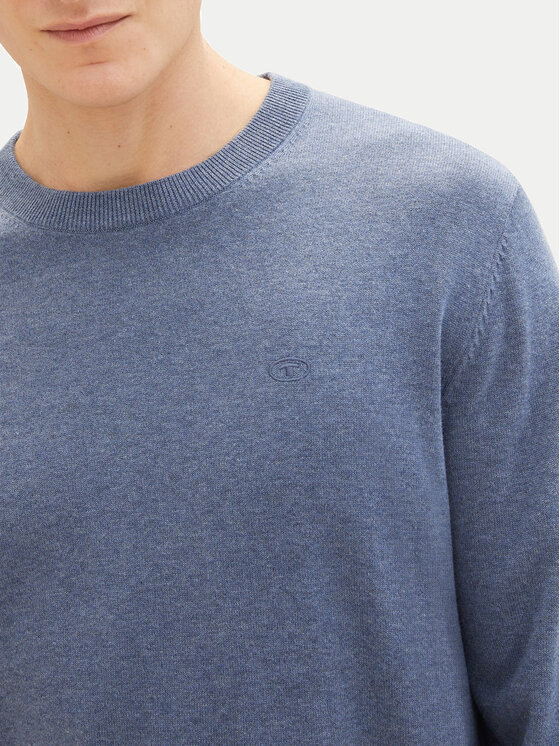 Tom Tailor Tom Tailor Pulover 1038426 Modra Regular Fit