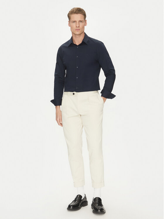 Calvin Klein Calvin Klein Ing LV04LB145G Sötétkék Slim Fit