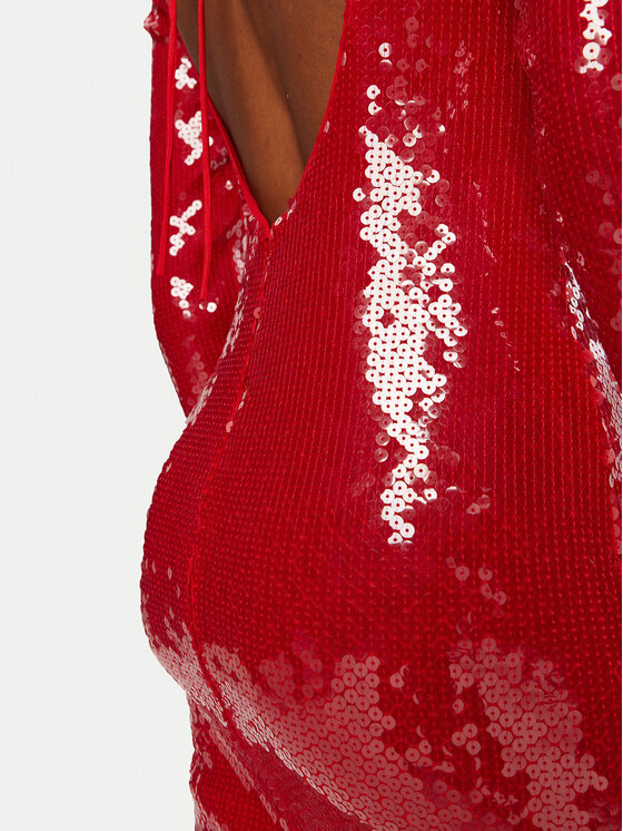 BARDOT BARDOT Cocktail obleka Verona 59513DB1 Rdeča Slim Fit