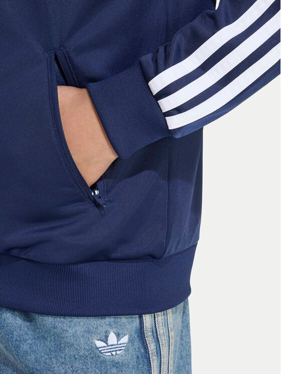 adidas adidas Pluus Firebird Loose Track Top HZ6648 Tumesinine Regular Fit