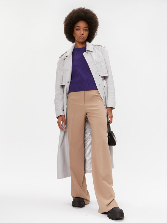 Morgan Morgan Sweter 232-MARIN Fioletowy Regular Fit