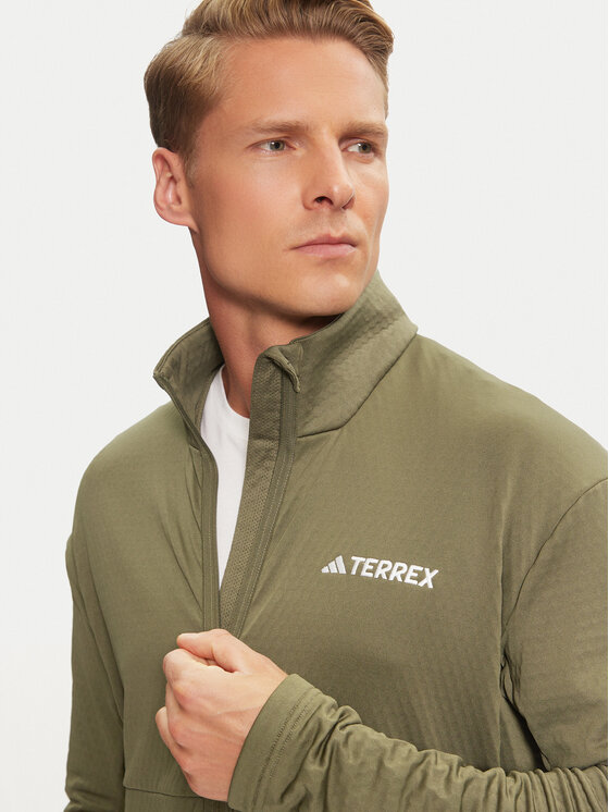 adidas adidas Технічний світшот Terrex Multi Light IQ3742 Зелений Slim Fit