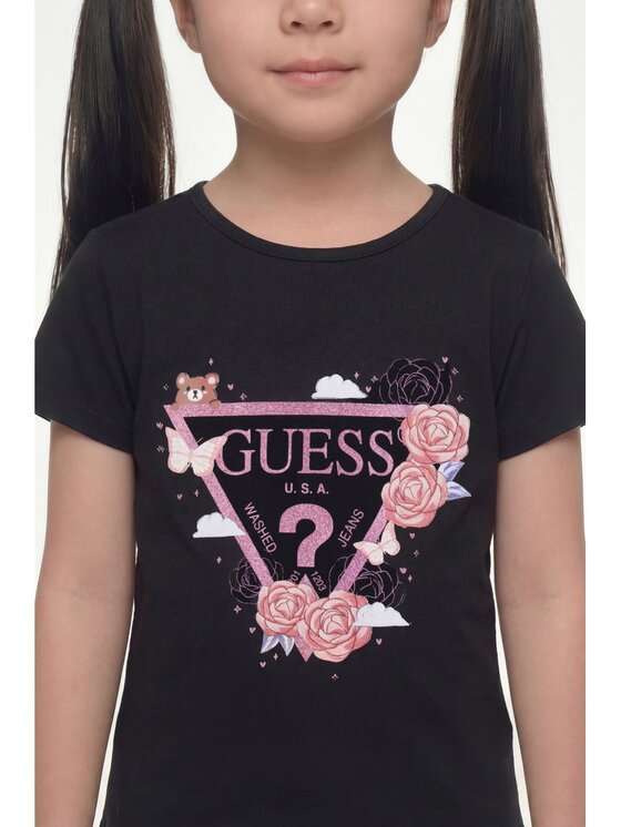 Guess Kids Guess Kids T-Shirt 183880 Czarny Classic Fit
