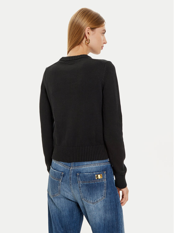 Guess Jeans Guess Jeans Πουλόβερ W4BR10 Z3HM1 Μαύρο Regular Fit