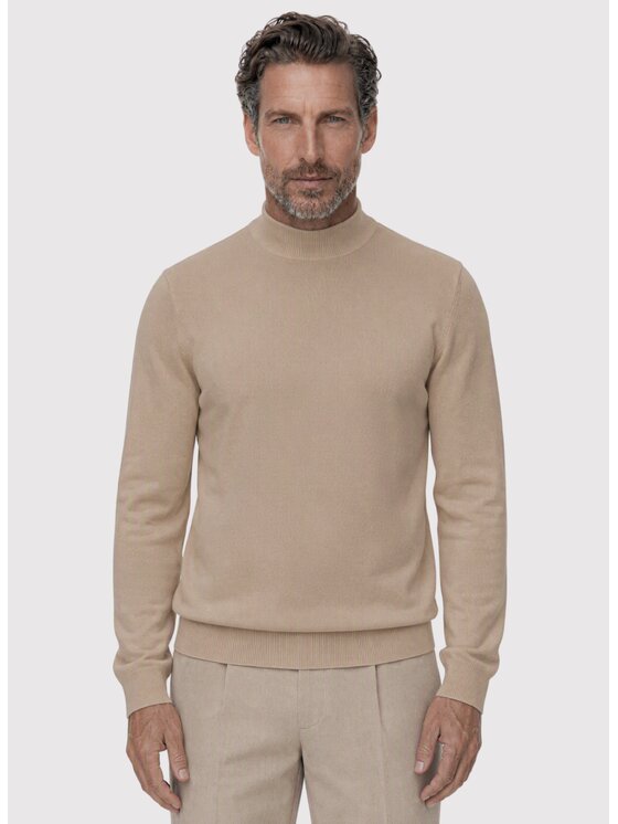 Pako Lorente Pako Lorente Sweter P26WN-2X-009 Beżowy Regular Fit