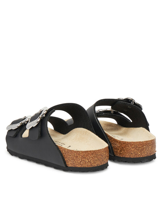 Birkenstock Birkenstock Natikači Arizona Flower Buckle Kids 1029844 S Črna