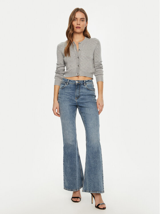 Guess Guess Pletena jopica W5RR23 Z2YJ2 Siva Regular Fit