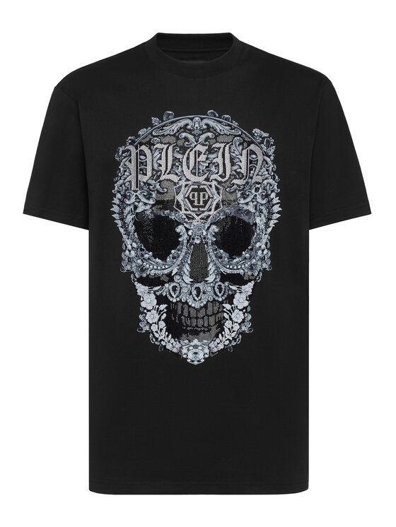PHILIPP PLEIN PHILIPP PLEIN Tričko 223 Čierna Regular Fit