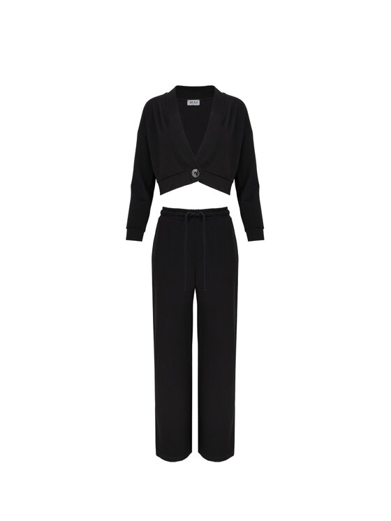 MAI MAI Kardigan ALMA Czarny Oversize