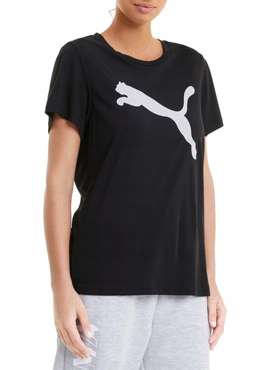 Puma Puma T-Shirt EVOSTRIPE Czarny Comfortable Fit