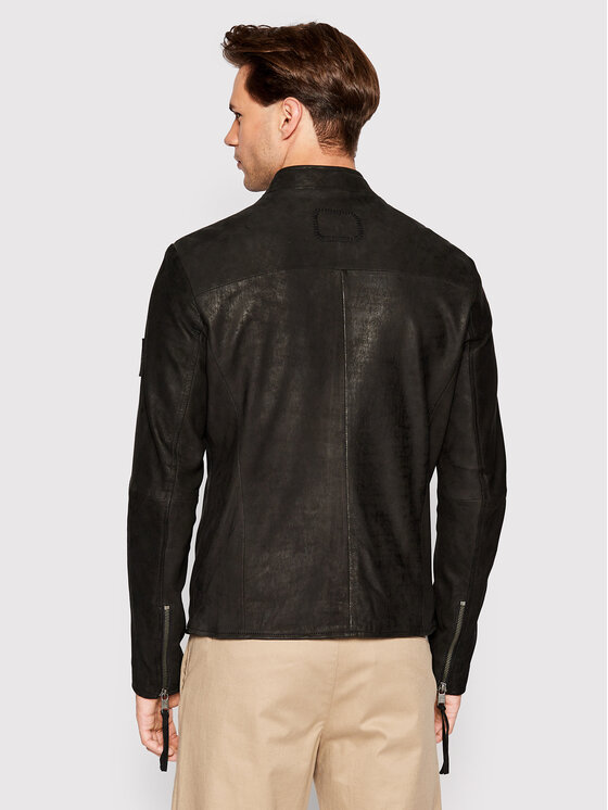 Giacca di pelle Wilson Buffed 106657 Nero Regular