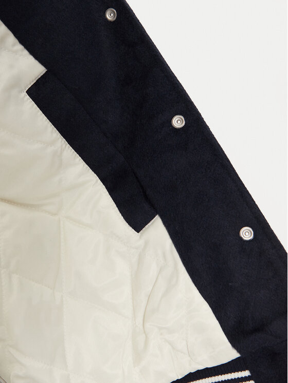 Tommy Jeans Tommy Jeans Bomber striukė Letterman DW0DW18845 Tamsiai mėlyna Regular Fit