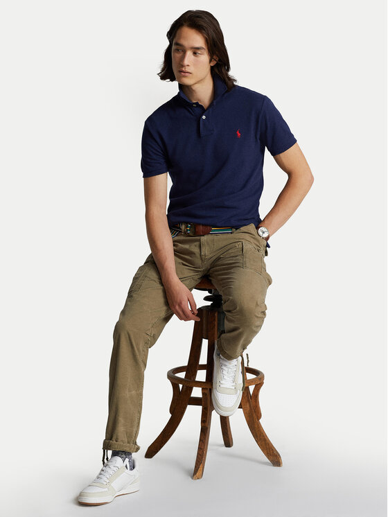 Polo Ralph Lauren Polo Ralph Lauren Поло Core Replen 710795080 Cиній Slim Fit