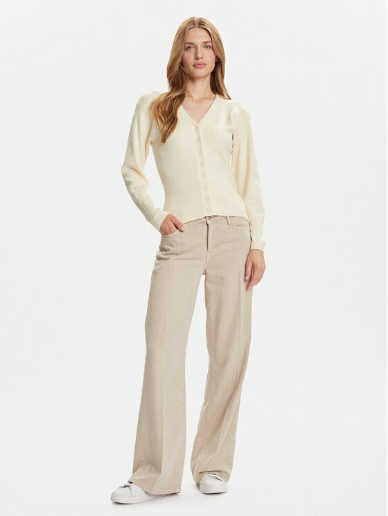Vero Moda Vero Moda Kardigán Saba 10334777 Béžová Regular Fit