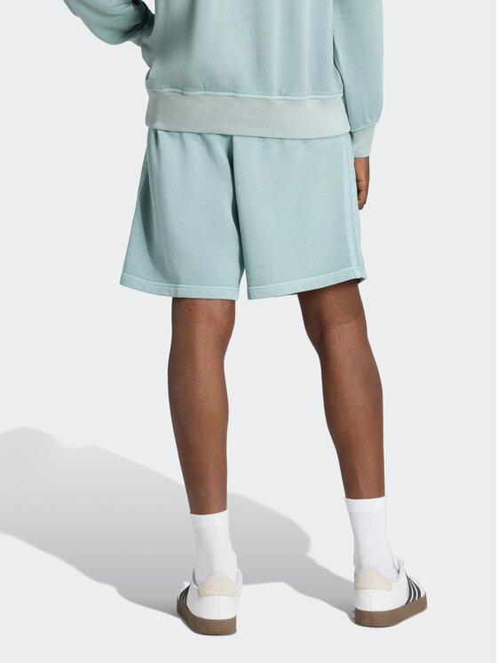 adidas adidas Szorty materiałowe 151819 Zielony Loose Fit