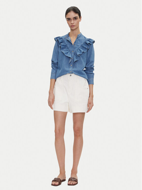 Pepe Jeans Pepe Jeans Τζιν πουκάμισο Katia PL305092 Μπλε Regular Fit