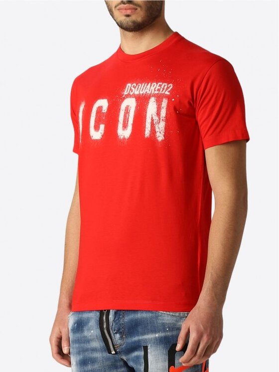 Dsquared2 Dsquared2 T-Shirt S79GC0039 S23009 Czerwony Regular Fit