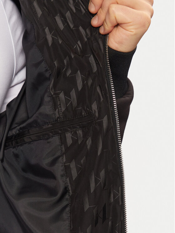 KARL LAGERFELD KARL LAGERFELD Prechodná bunda 505098 551517 Čierna Regular Fit