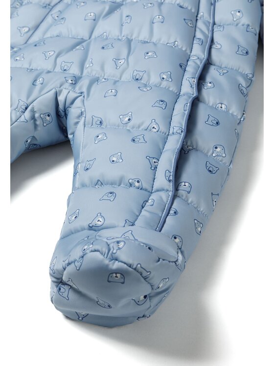 minoti minoti Kombinezon zimowy 21babysnow3b Błękitny Regular Fit