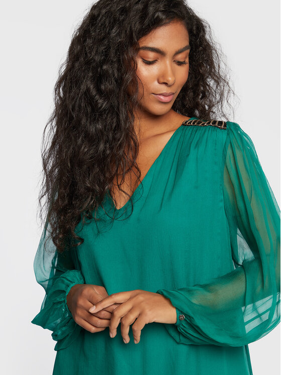 Abito da cocktail RS13461 Verde Regular Fit