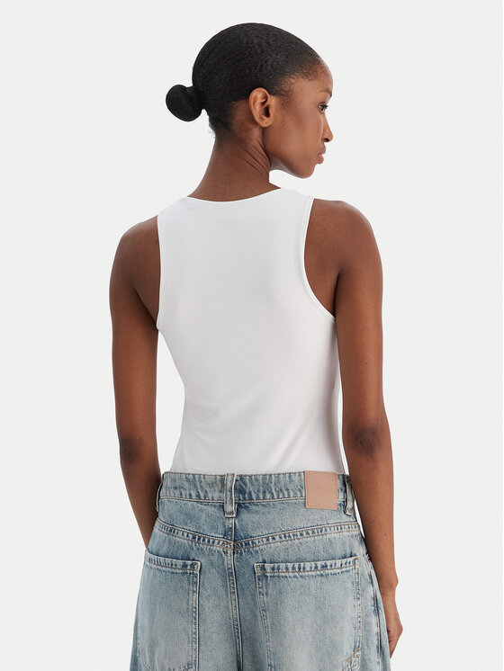 HUGO HUGO Bodi Dasiel 50545196 Bijela Slim Fit