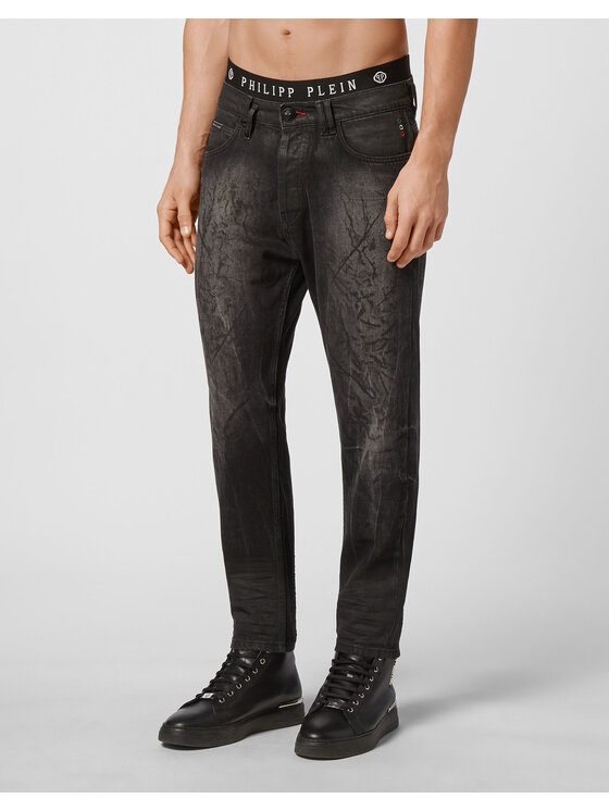 PHILIPP PLEIN PHILIPP PLEIN Jeansy 4979 Czarny Slim Fit