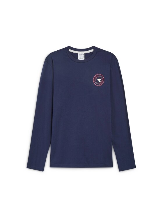 Diadora Diadora T-Shirt T-SHIRT LS ESS. SPORTS Granatowy Regular Fit