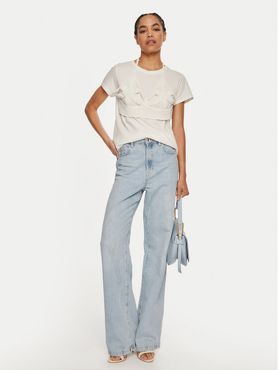 ViCOLO ViCOLO T-shirt RB0816 A Bijela Regular Fit
