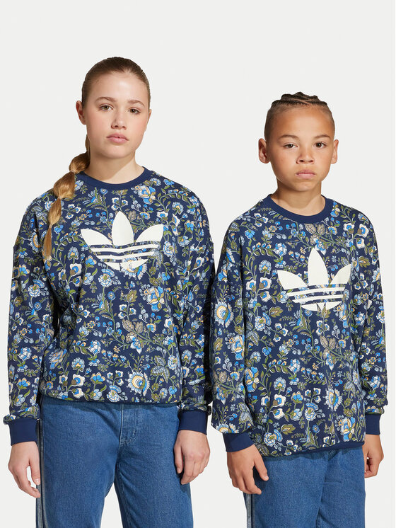 adidas Bluza Liberty London JX6316 Granatowy Loose Fit