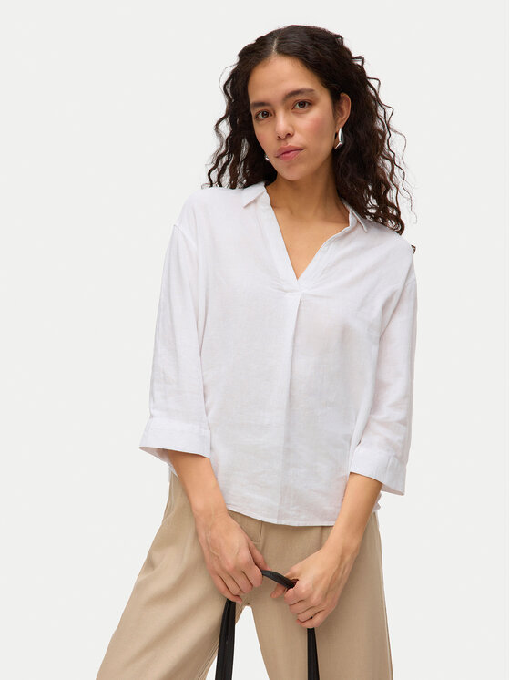 Vero Moda Vero Moda Bluză Linn 10310759 Alb Loose Fit