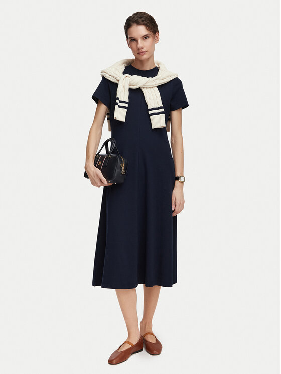 Tommy Hilfiger Tommy Hilfiger Haljina za svaki dan WW0WW50825 Tamnoplava Regular Fit