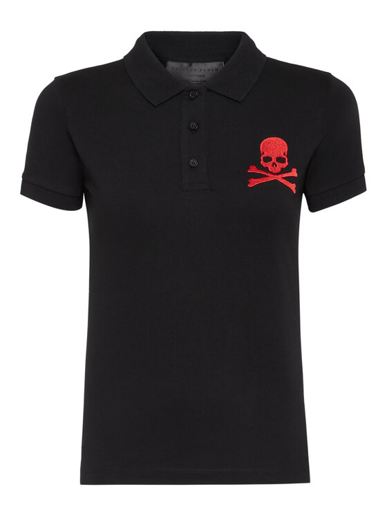 PHILIPP PLEIN PHILIPP PLEIN Polo 805 Czarny Regular Fit