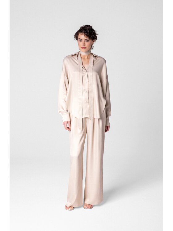 LE POSSÉ LE POSSÉ Camicia KLS Beige chiaro Loose Fit