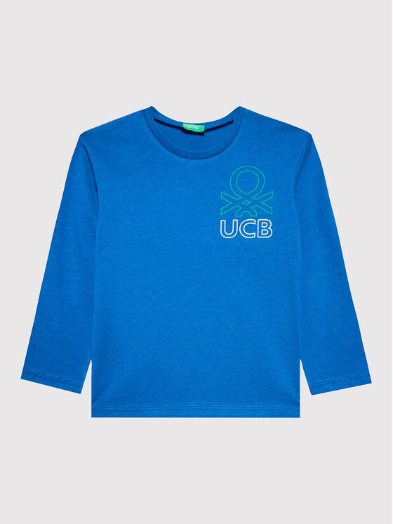 United Colors Of Benetton Bluză 3I1XG104D Albastru Regular Fit