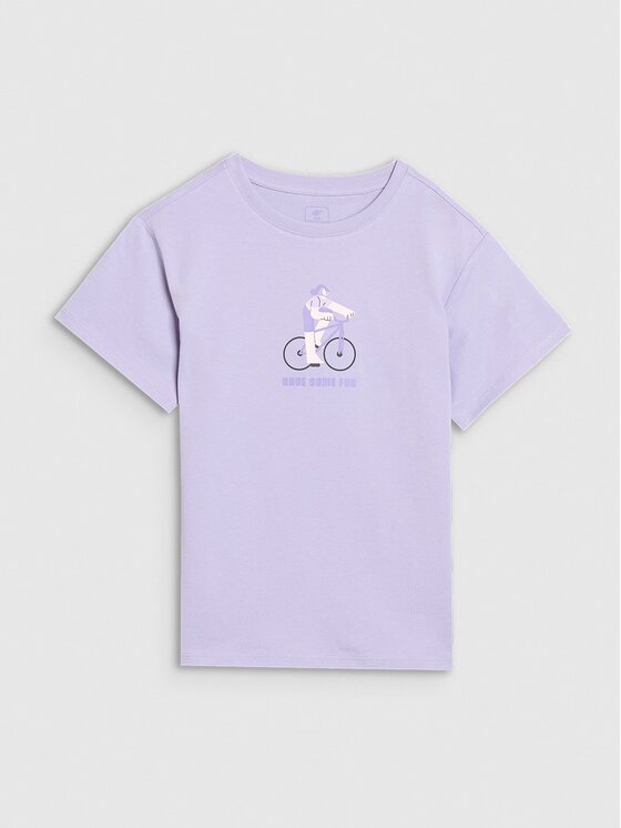 4F 4F T-Shirt 4FJRSS25TTSHF2645-52S Ροζ Regular Fit