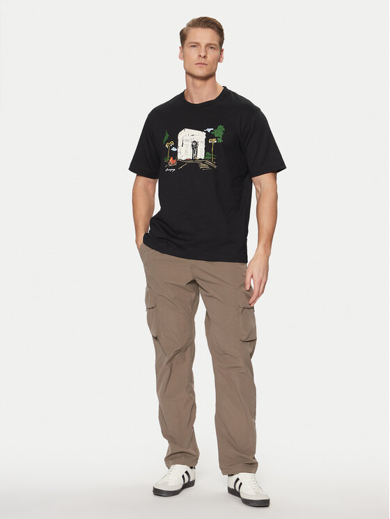 Jack & Jones Jack & Jones T-Shirt Machester 12273549 Černá Relaxed Fit