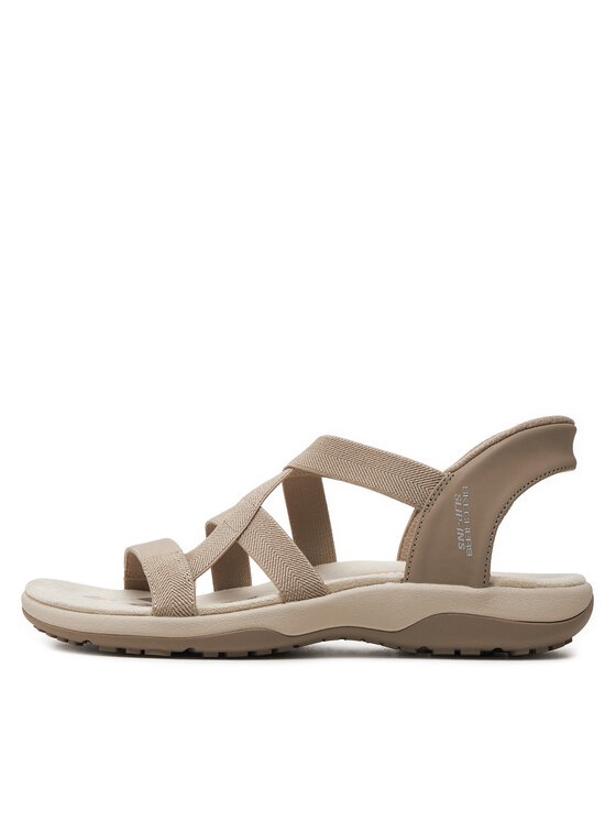 Skechers Skechers Sandały Reggae Slim-Stretch Flex 163460/TPE Beżowy
