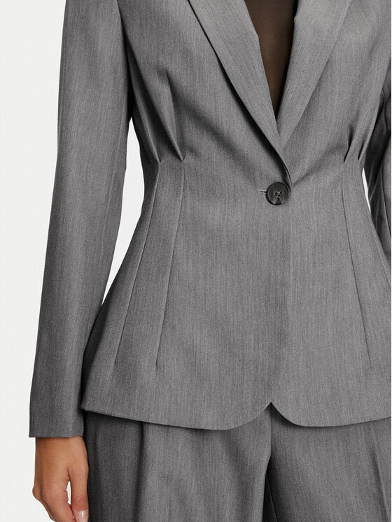 Vero Moda Vero Moda Marynarka Vika 10323449 Szary Slim Fit