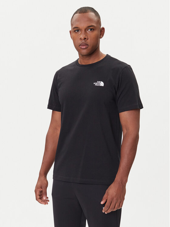 The North Face The North Face T-shirt Half Dome Photo NF0A8EE9 Crna Regular Fit