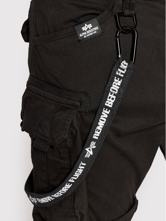 Alpha Industries Alpha Industries Šortky z materiálu Utility 116213 Černá Regular Fit