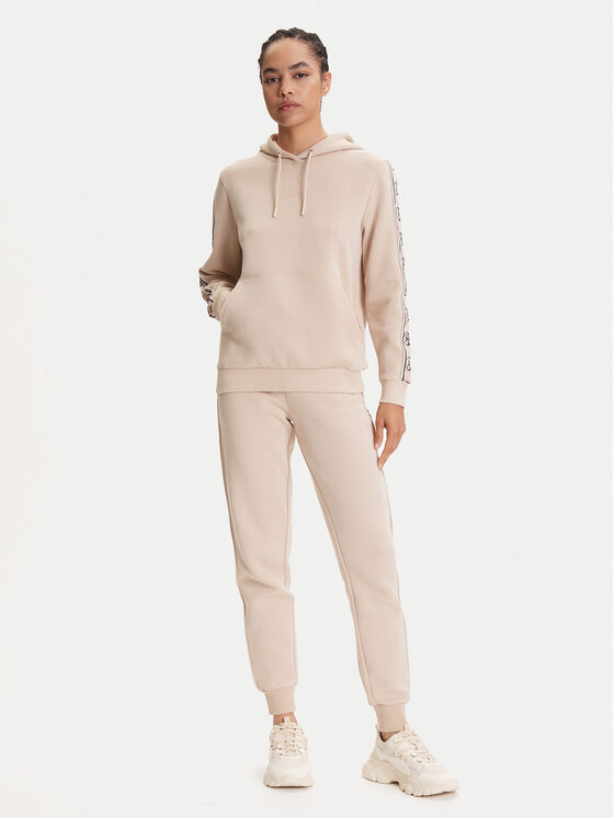 Guess Guess Bluză V4YQ11 KB3P2 Bej Regular Fit