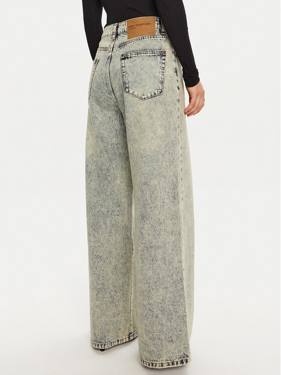 One Teaspoon One Teaspoon Jeansy 26505 Niebieski Wide Leg