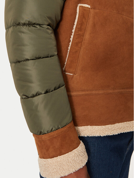 Bomboogie Bomboogie Lederjacke JMMILKPGST4 Braun Regular Fit