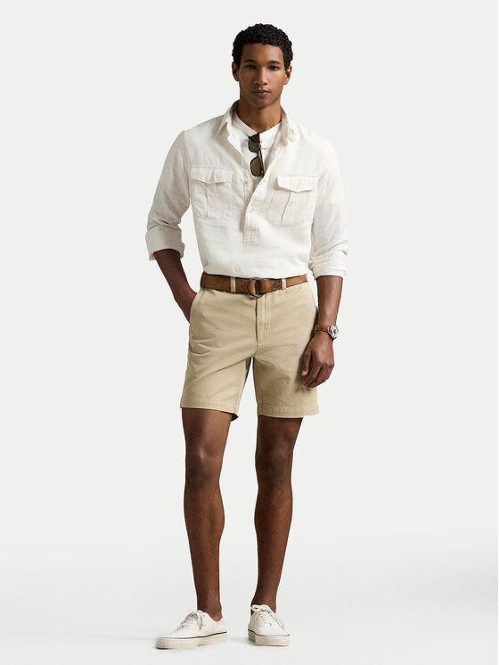 Polo Ralph Lauren Polo Ralph Lauren Bavlnené šortky 710974909002 Béžová Regular Fit
