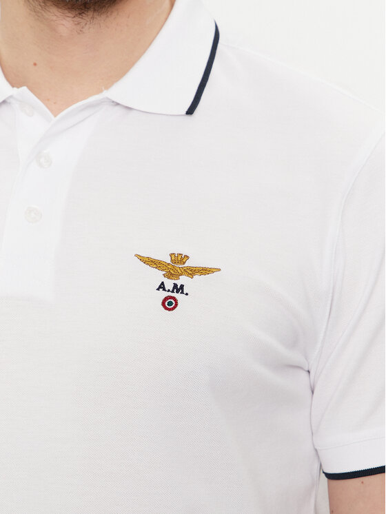 Aeronautica Militare Aeronautica Militare Polo 241PO1308P82 Bianco Regular Fit