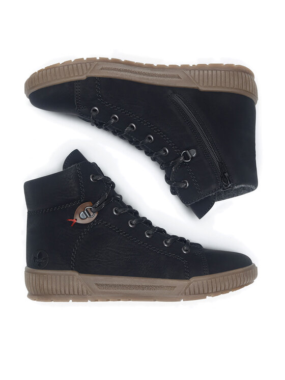 Rieker Rieker Botine N0730-00 Negru