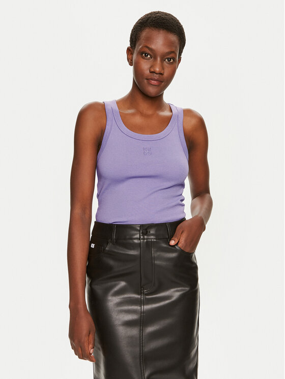 HUGO Hugo Top Datamia 50514489 Fialová Slim Fit