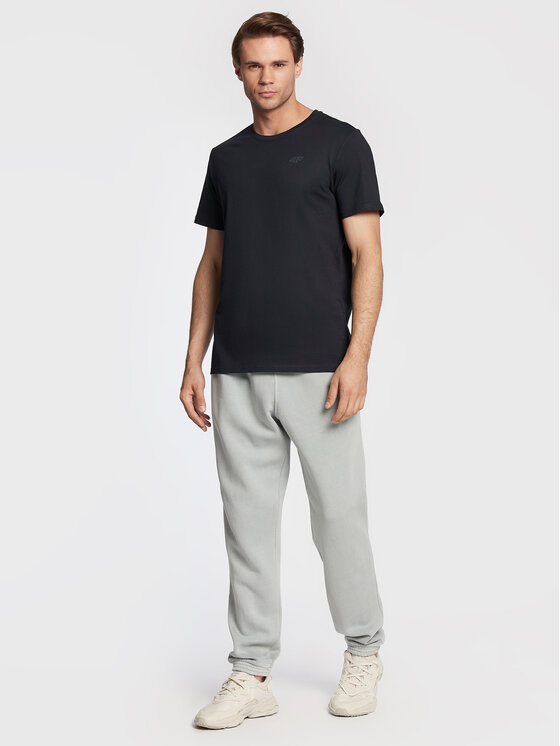 4F 4F T-Shirt H4Z22-TSM352 Granatowy Regular Fit
