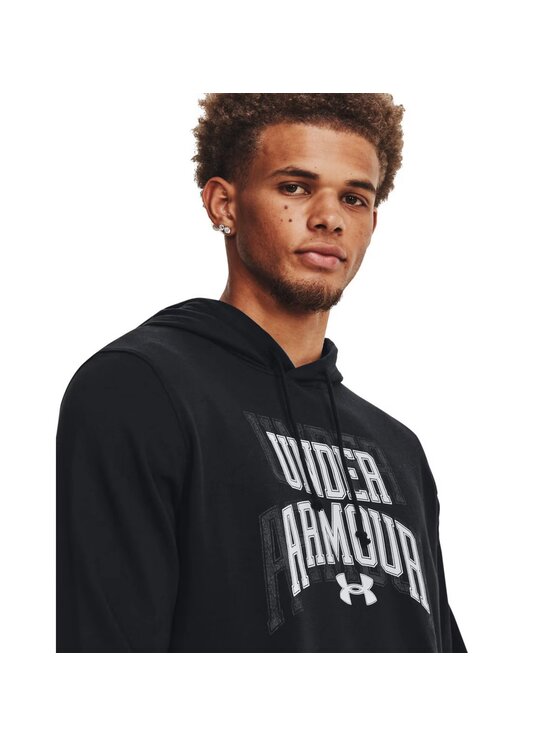 Under Armour Under Armour Bluza Rival Terry Graphic HD Czarny Basic Fit